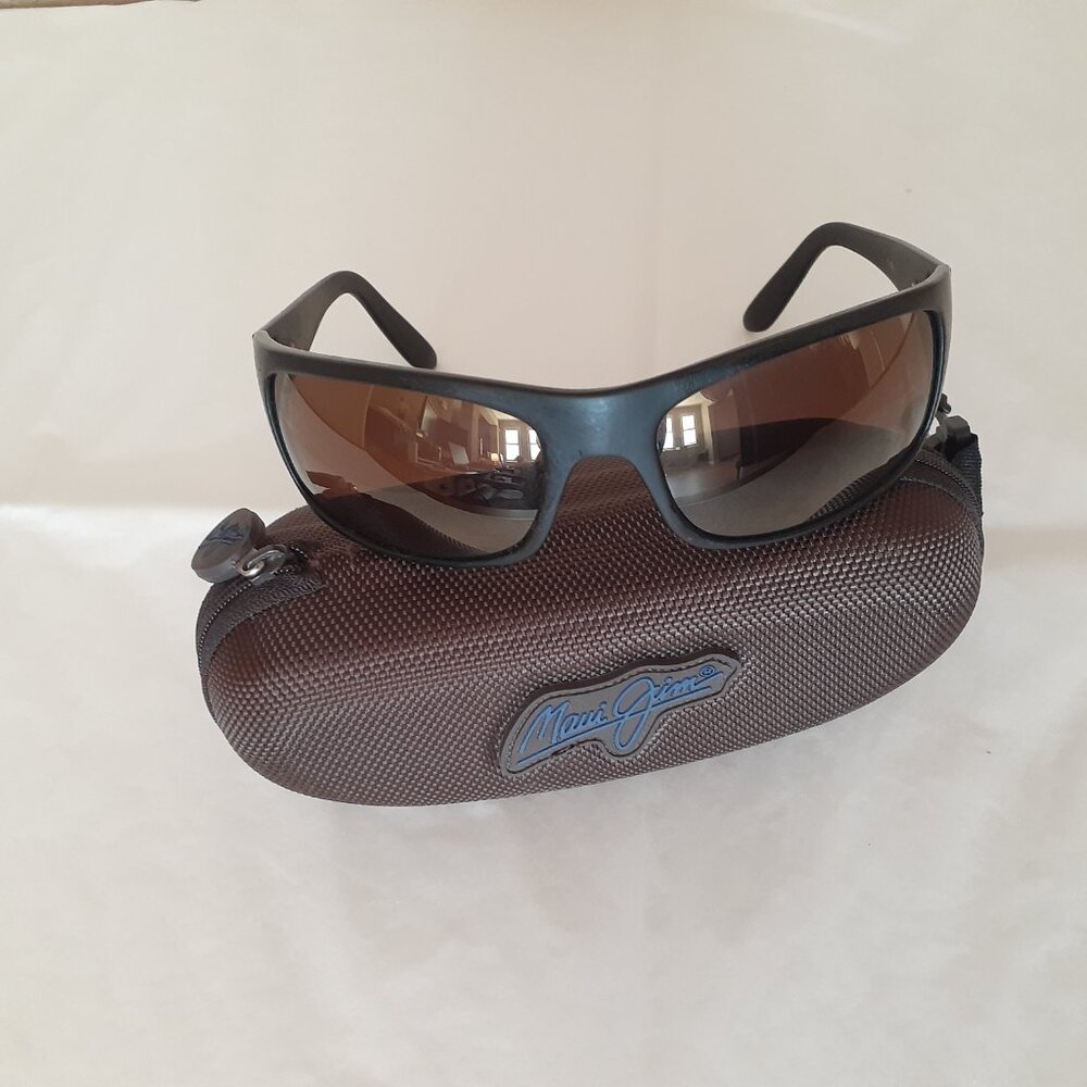 Maui Jim  Wrap Sunglasses with Case